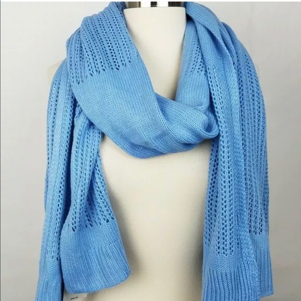 DKNY open knit oversized women's winter scarf